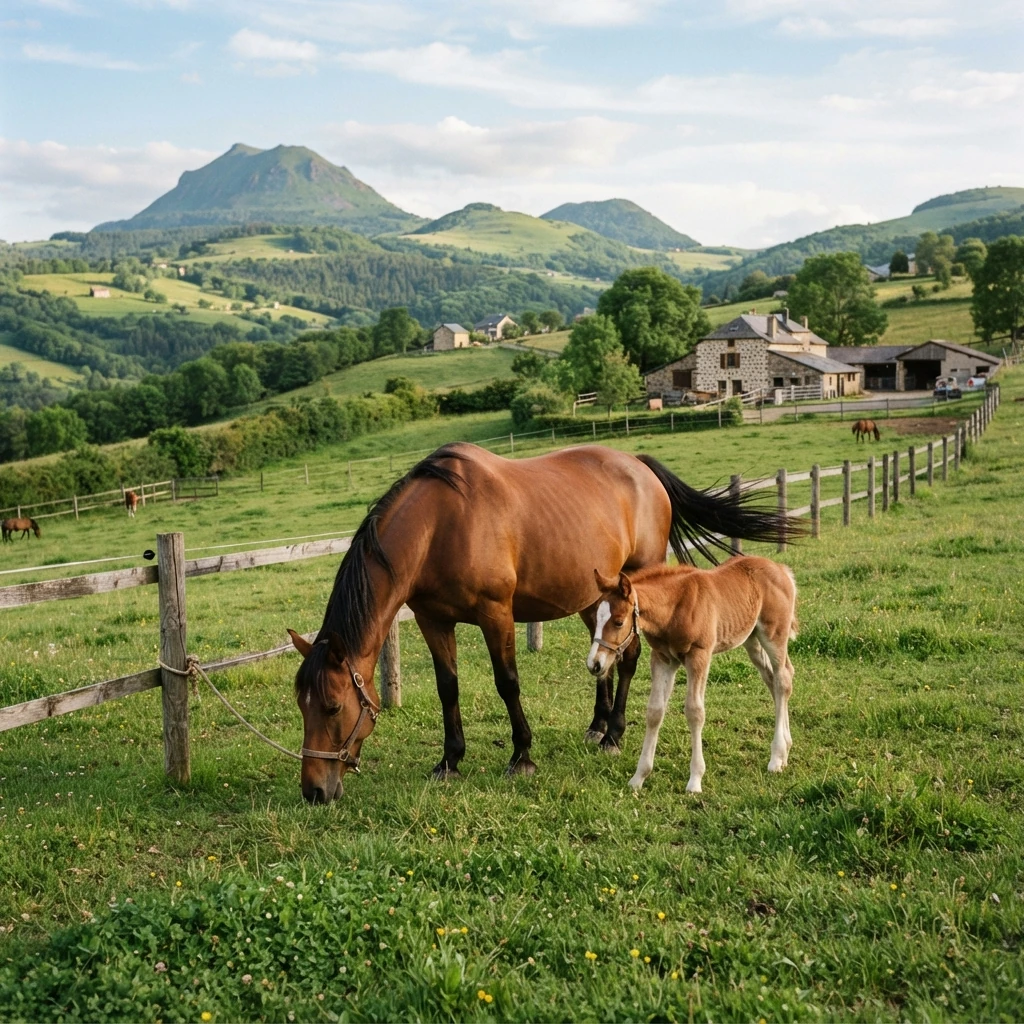 Élevage de chevaux au Ferme de la Seconde Chance, Le Brignon